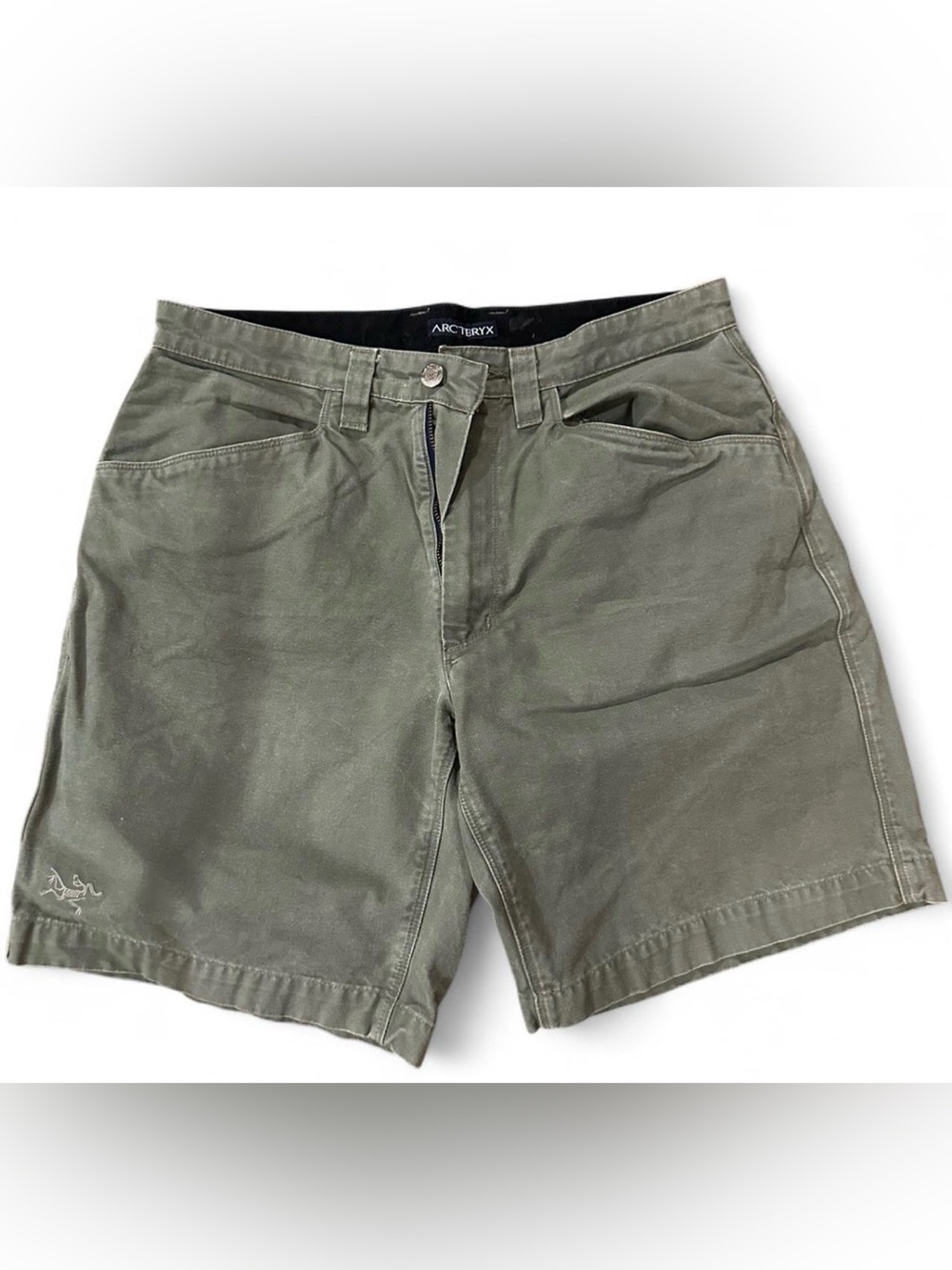 Vintage Arc’teryx Canvas Olive Green Hiking Archive Equipment Baggy y2k Shorts